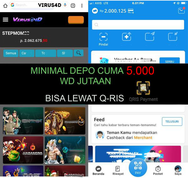 Game Online Virus4D Ratusan Permainan Slot dan Casino Terpercaya di Indonesia