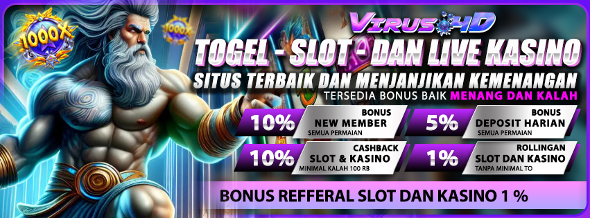 Togel Online, Slot, dan Casino: Virus4D - Menawarkan Bonus Download Aplikasi Hanya 10 Ribu Rupiah